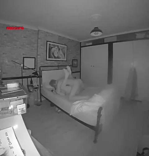 When you're working the night shift but your wife is at home being fucked in black and white.