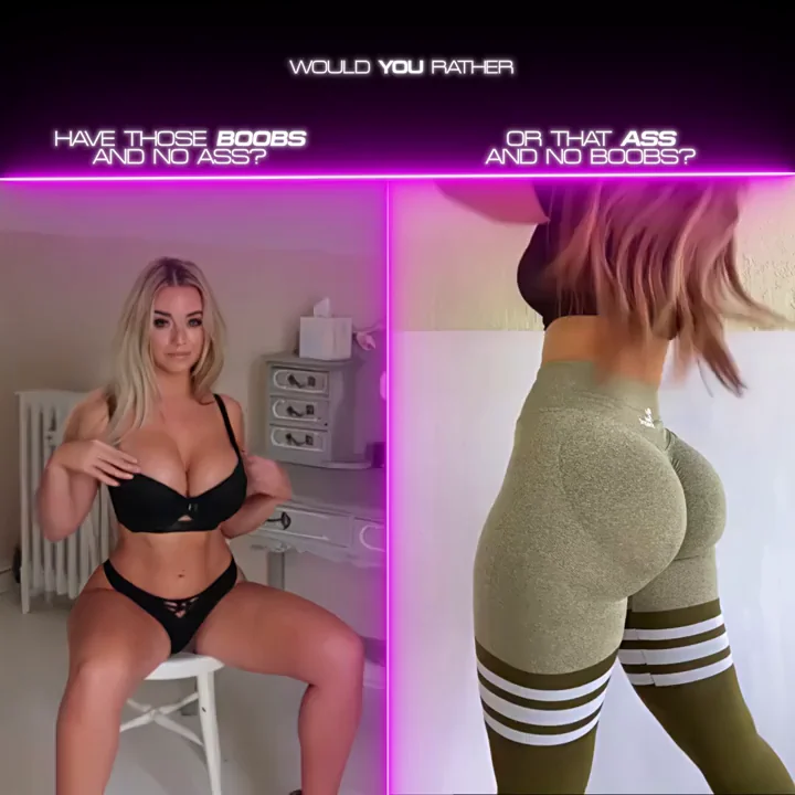 Would YOU Rather: Busty Bombshell or Sissy Slut Booty?