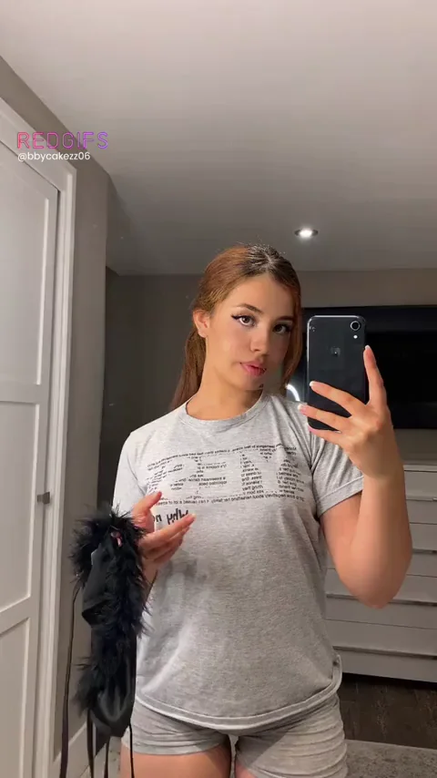 Black Fuzzy Lingerie Tease by TikTok Slut 💋🐱