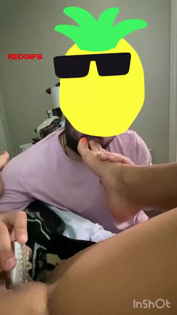 She loves having her toes sucked