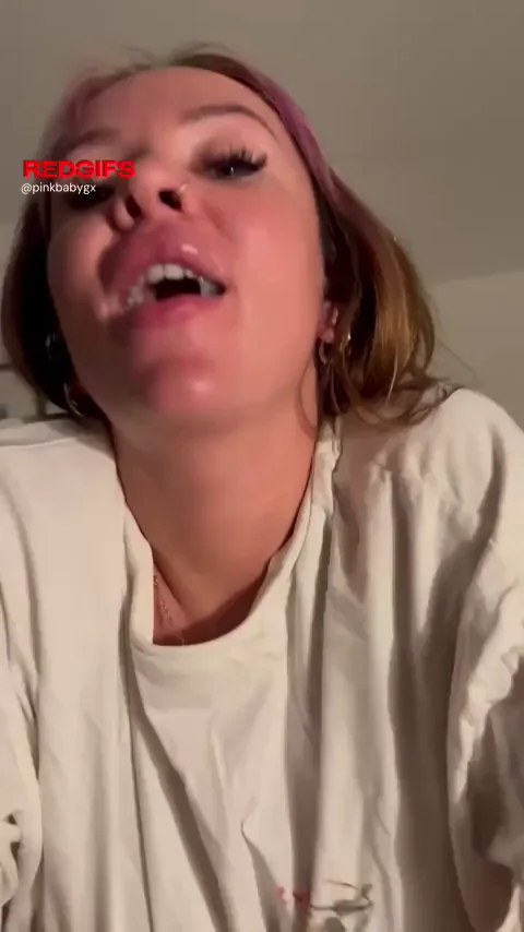 Proud Cumslut Shows Off Her Thick Load-Filled Mouth