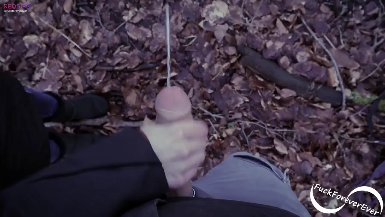 Forest Handjob Bliss: Amateur Babe Jerks Cock Outdoors