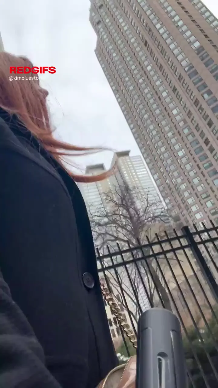 Neighborhood Redhead MILF Flashes Eraser Nipples in Public