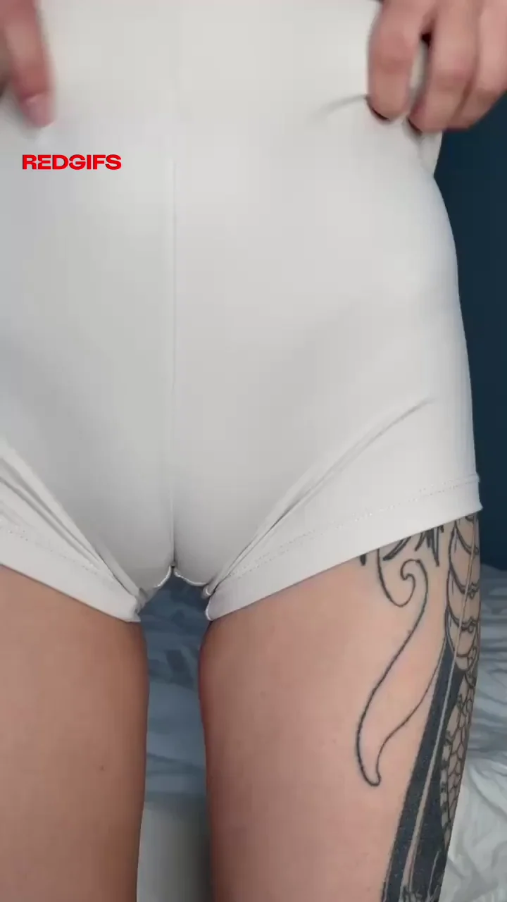 My cameltoe visible under my shorts