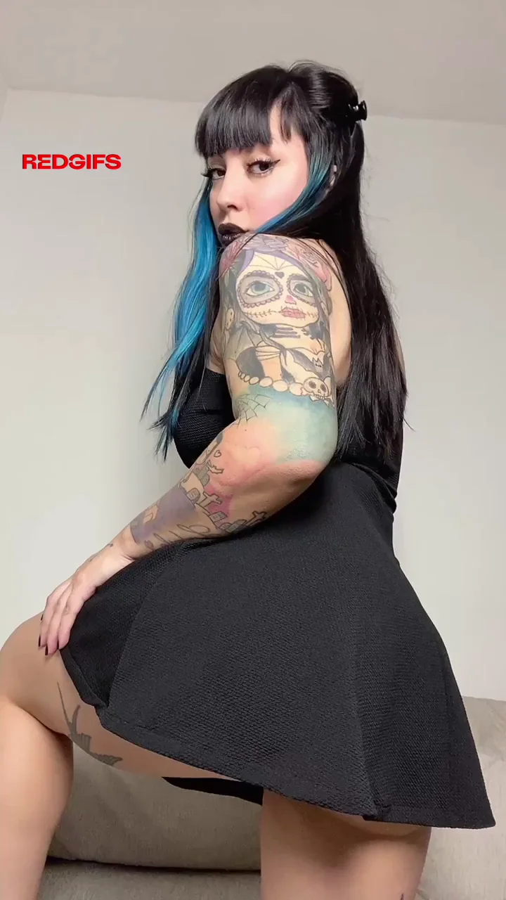 Slide your hands over my inked skin