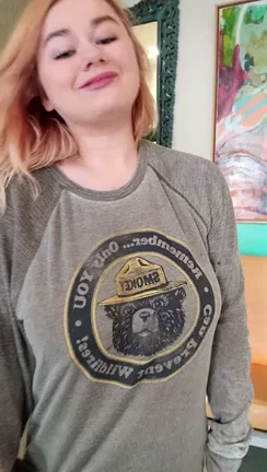 Covering My Massive Tits in Public to Stop Forest Fires? 🔥🍈🍈 [OC]