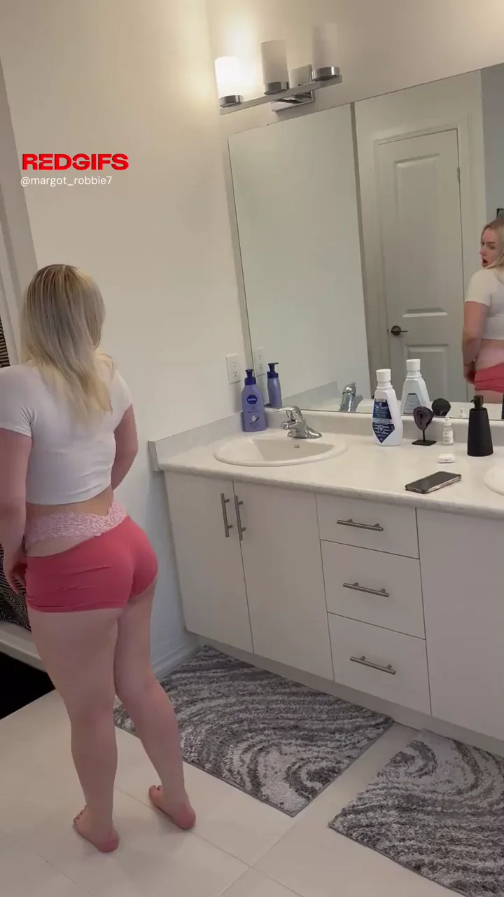 Sexy Teen Whaletail Tease in Tiny Pink Shorts