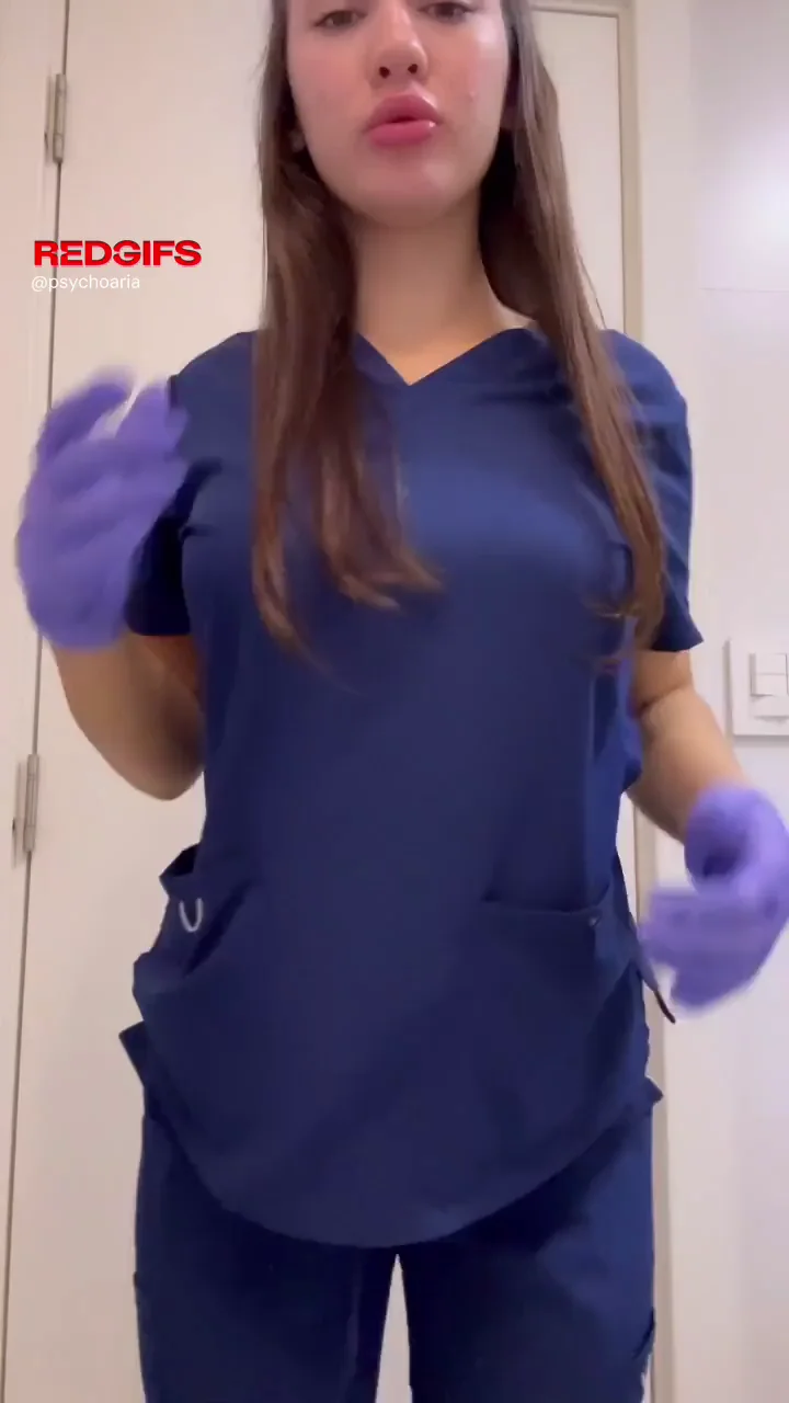no one expects this much hides under my nurse dress