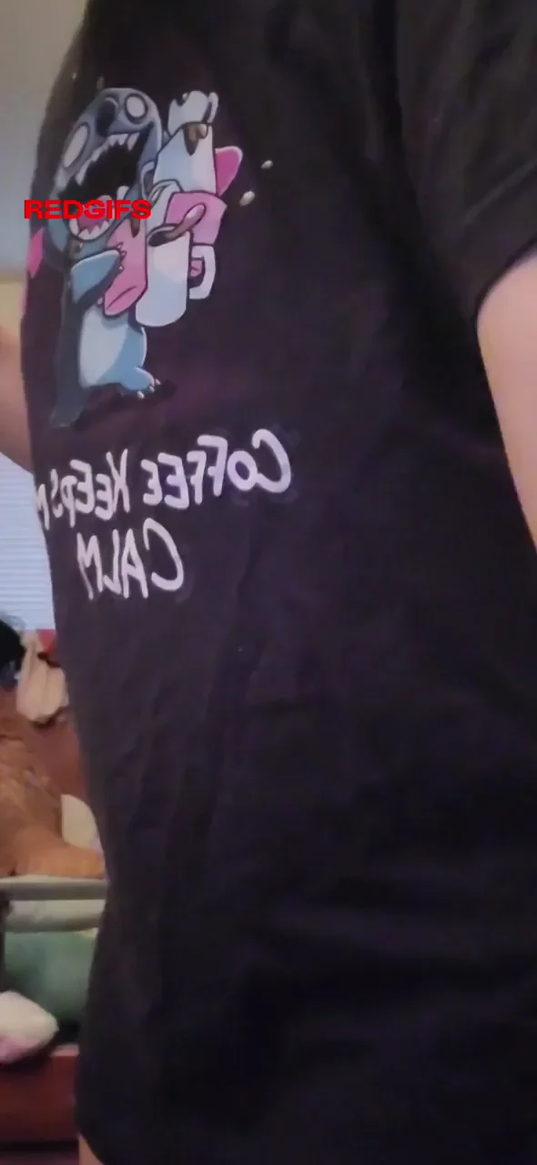 The shirt is cute, but what's underneath is cuter!
