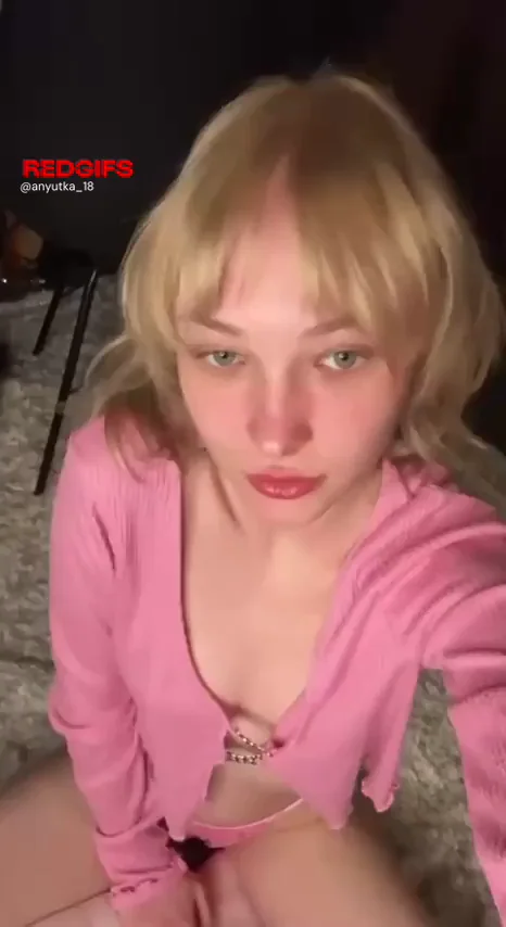 Shy Tomboy Tease Drops Her Pink Sweater for Perky Tits 😘🍒