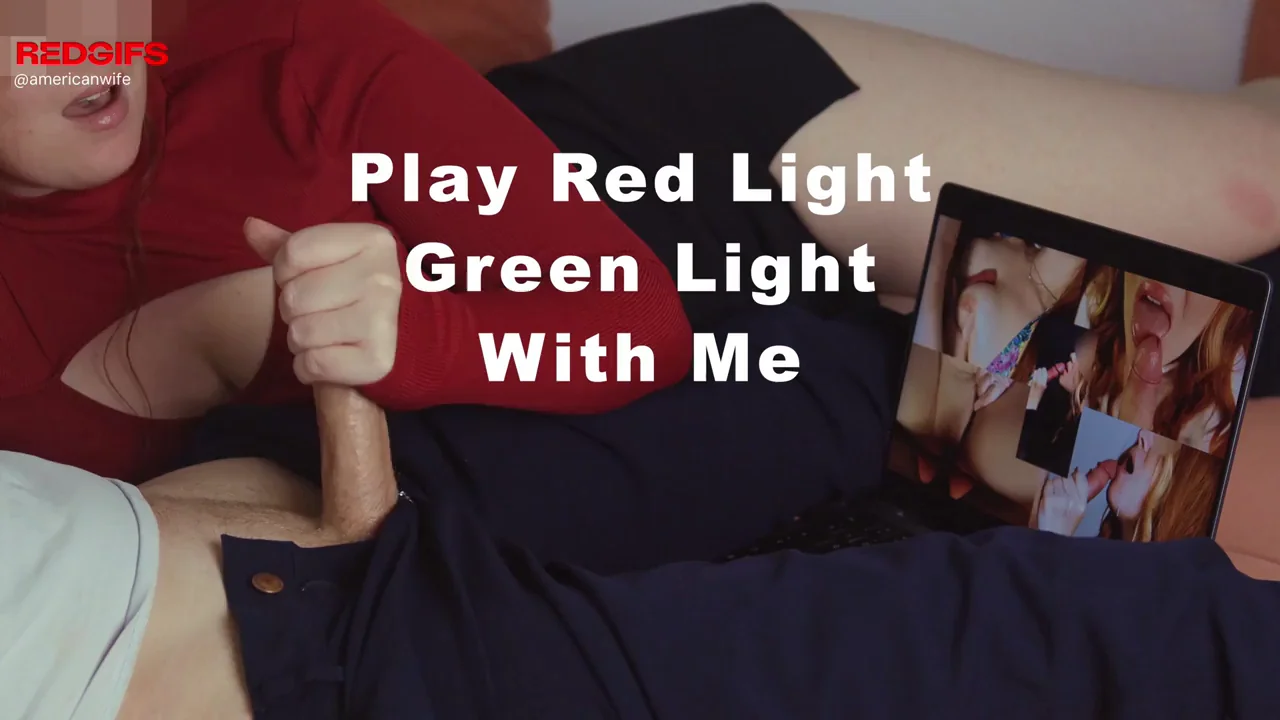 🔴🟢 Stroking His Thick Cock to Our Split-Screen Cumshot JOI Red Light Green Light! 💦