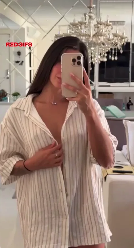 Sabrina's Petite Tease 💋 Solo Boob Flash in Oversized Shirt 😈