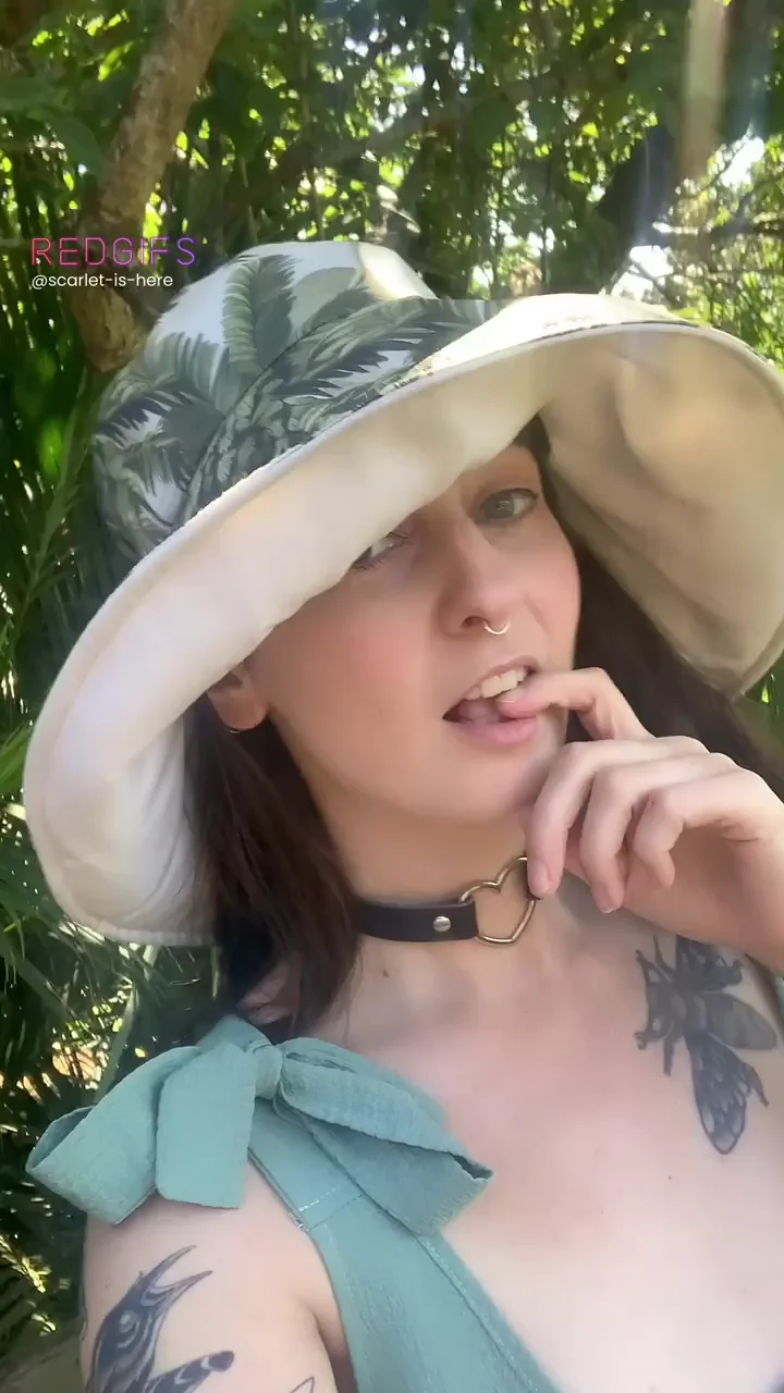 Goth Babe's Outdoor Carrot Tease: Tattooed Slut Needs Gardening Help 🥕
