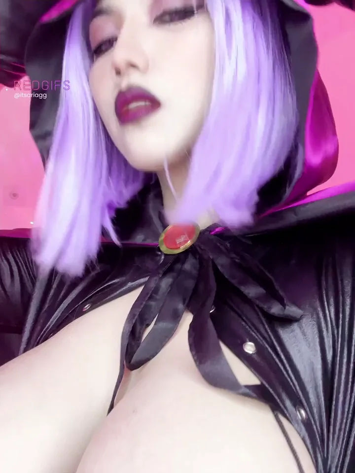 Aria's Busty Raven Cosplay Tease 🔥🍆