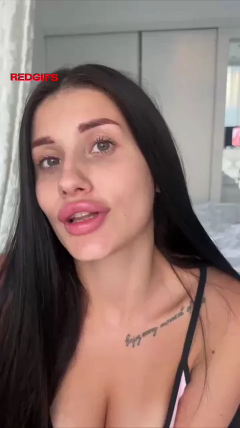 Pierced Tongue Ahegao Slut Stares & Drools with Massive Tits