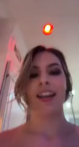 Chanel Camryn in awe of big dick on set