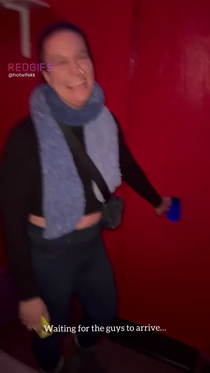 Showing my friend the ropes at her first gloryhole!
