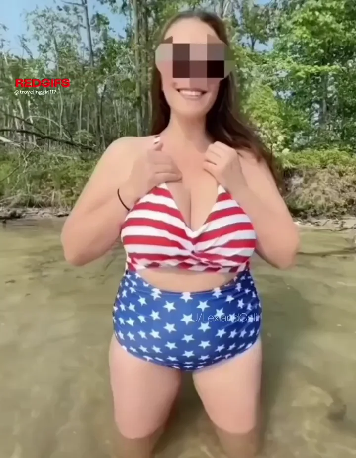 The lake with my tits out is my favorite way to spend my holiday weekend