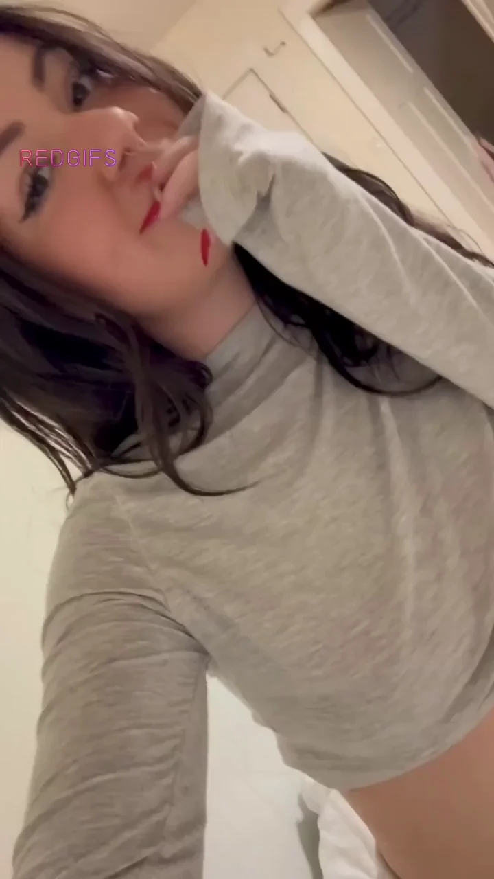 Wish I had a cock between these tits