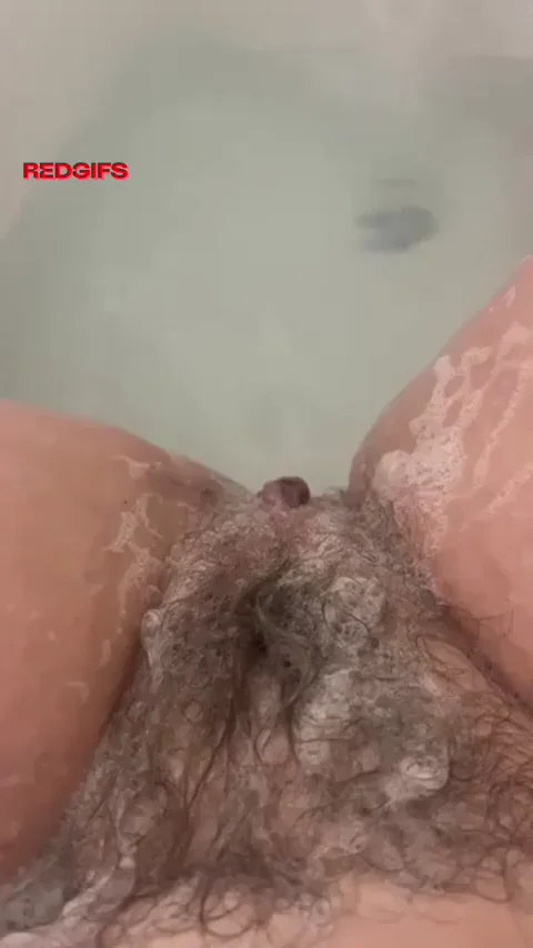 I get so distracted washing my hairy pussy