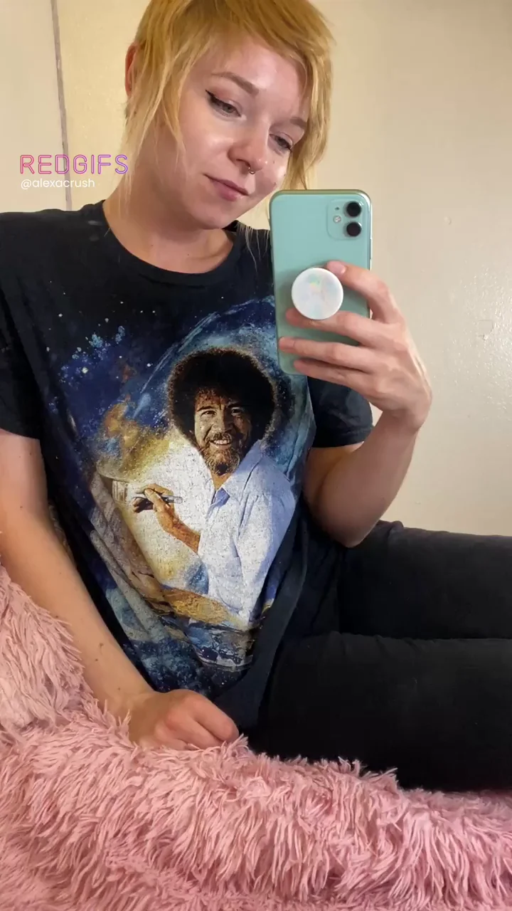My piercings are more fun to look at than Bob Ross