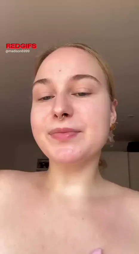 Squeezing My Pierced Nips Makes This Big-Titty Slut Cum Hard 😈💦