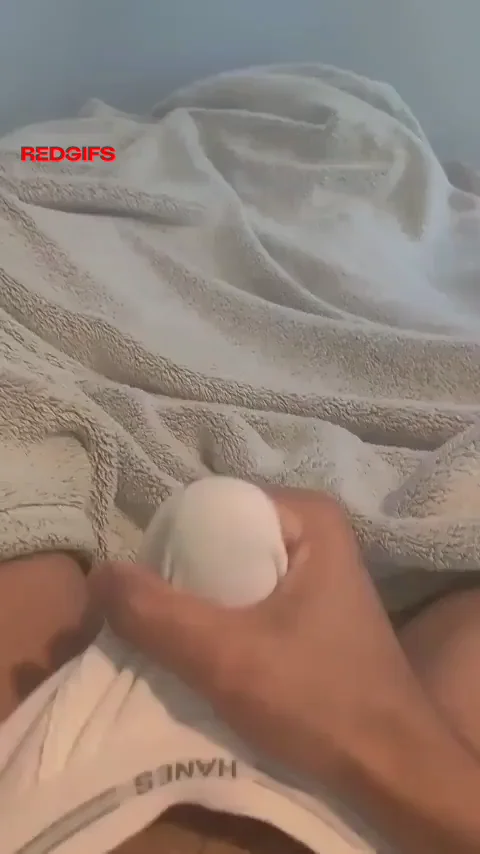 Ruining my underwear by dumping a hefty amount of cum inside them