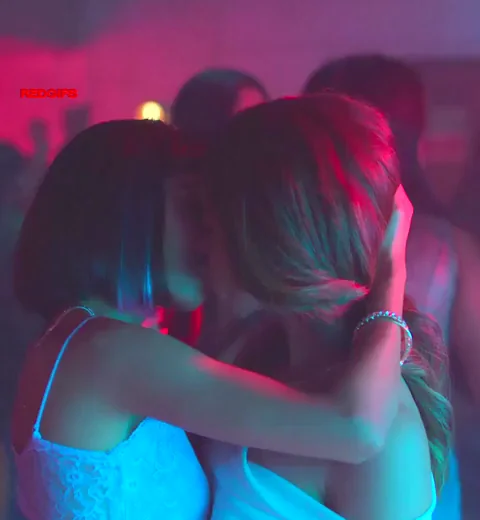🔥 Anya Singh's Steamy French Kiss in Neon Club Vibes 💋