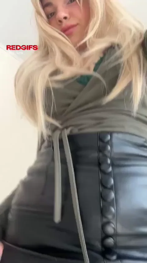 Slowly showing what I have under my skirt