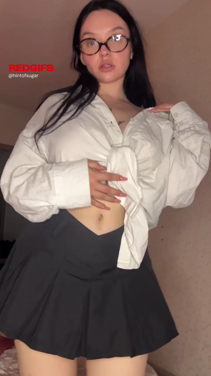 Innocent Cotton Panties Teased Under My Tiny Skirt 😈👅