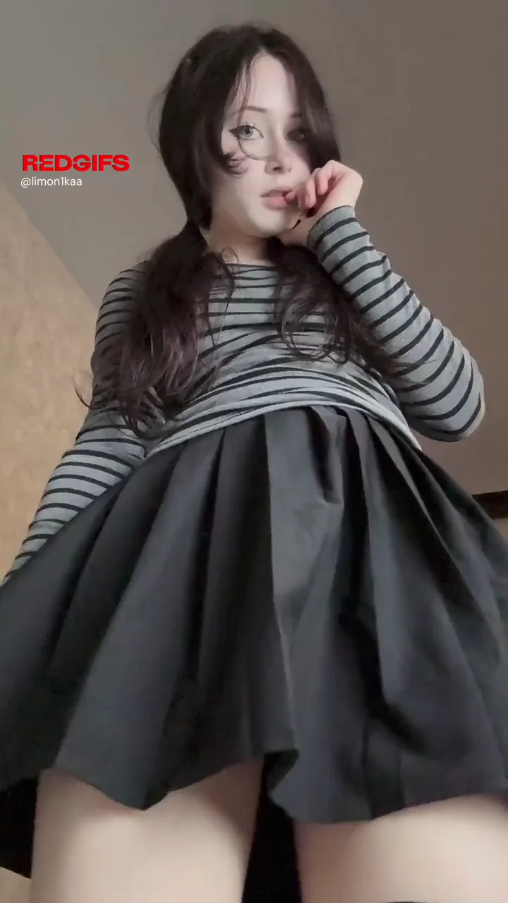Good girls never wear panties under their skirts~