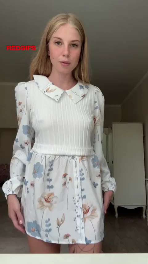 With no panties with dress ever
