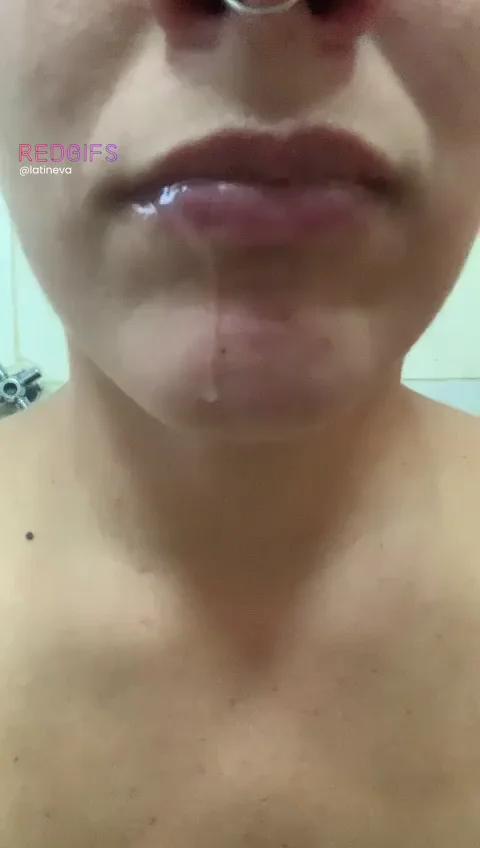 this time it was in my mouth