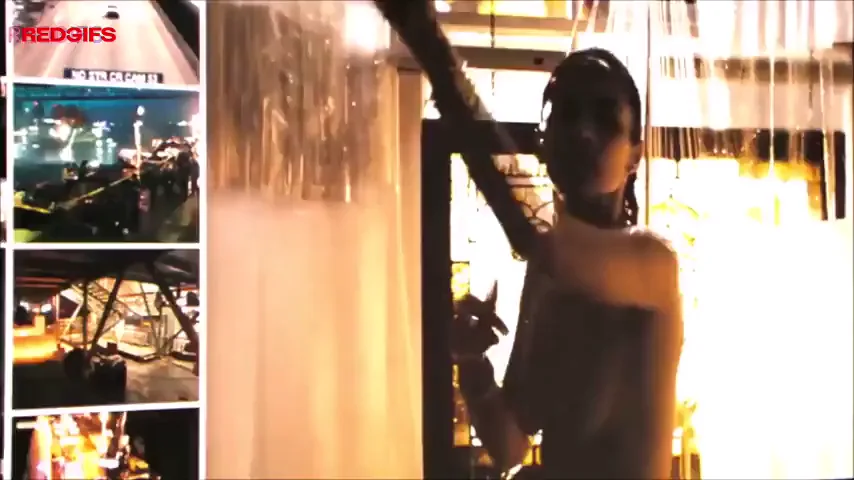 Paula Patton topless in the PG-13 movie "Déjà Vu (2006)"