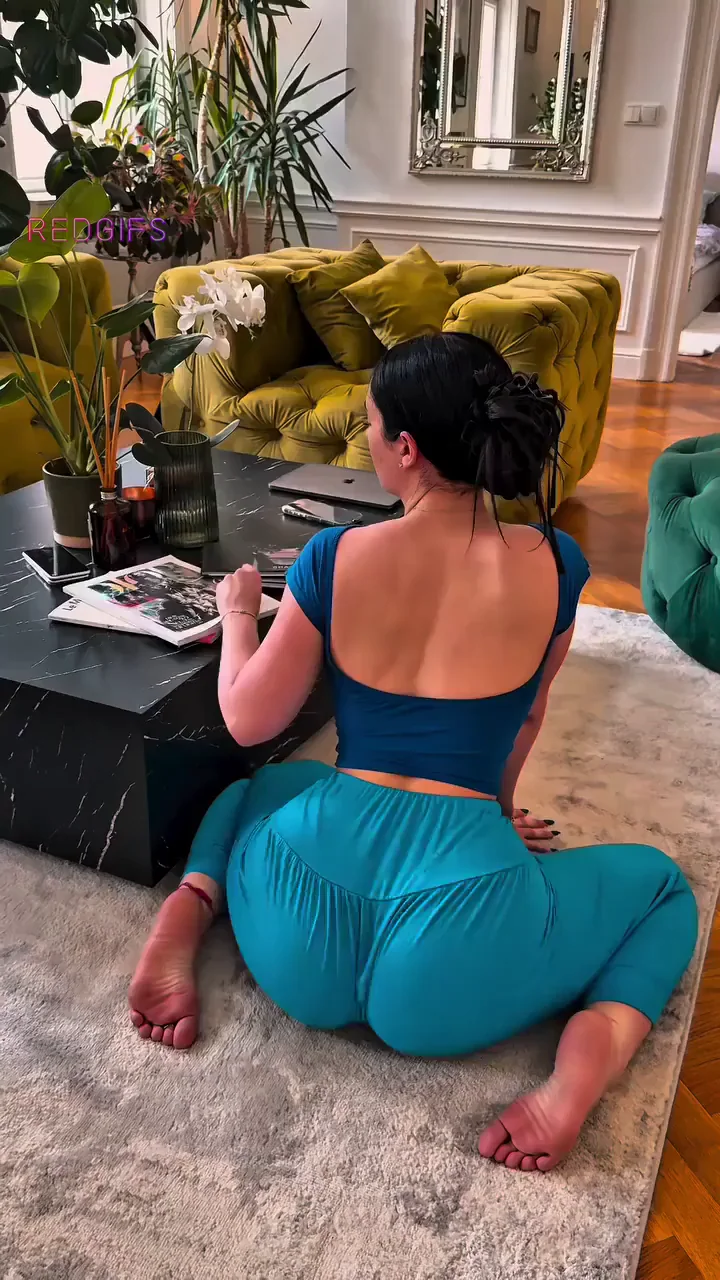 In blue