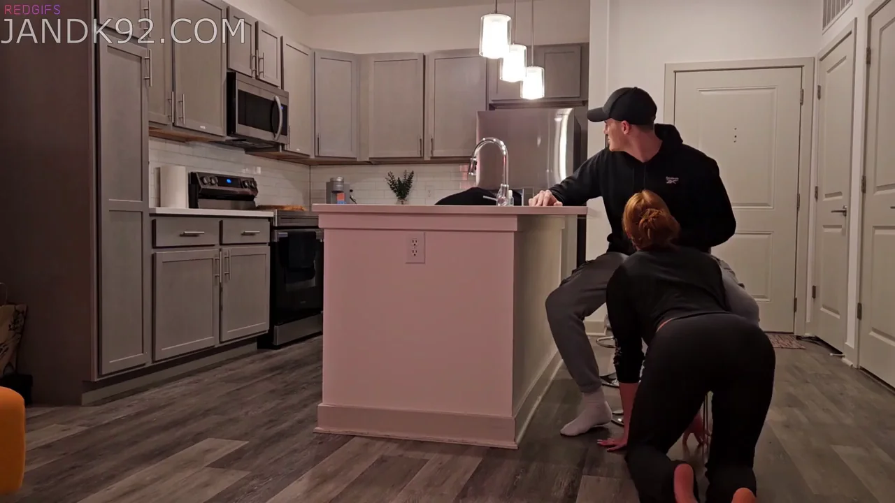 Yoga Slut Wife's Friend Sneaks Big Ass Blowjob on Hubby