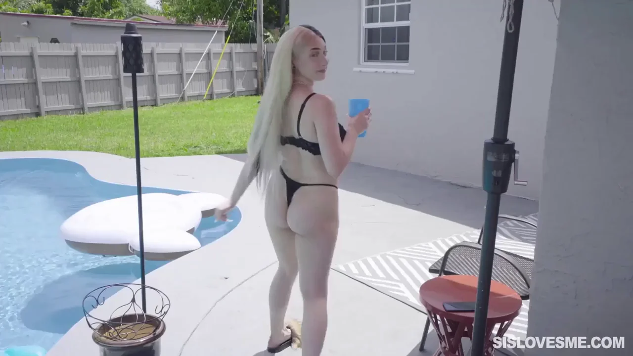 Stepsis Skylar Vox Teases in Micro Bikini and Serves Up Her Juicy Ass