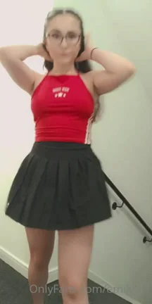 Sweet Baby Tease 🍭🔥 Schoolgirl Ass & Tits Flash