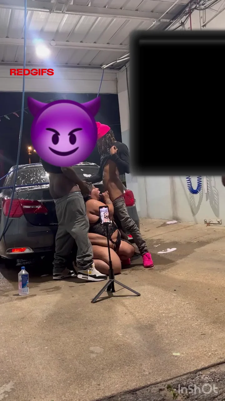 🔥 Balls-Deep Throat Stuffing in the Car Wash Slut 😈🍆💦