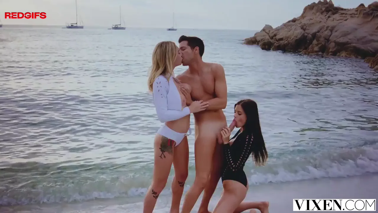 Little Caprice with Gabbie Carter at a beach (2019)