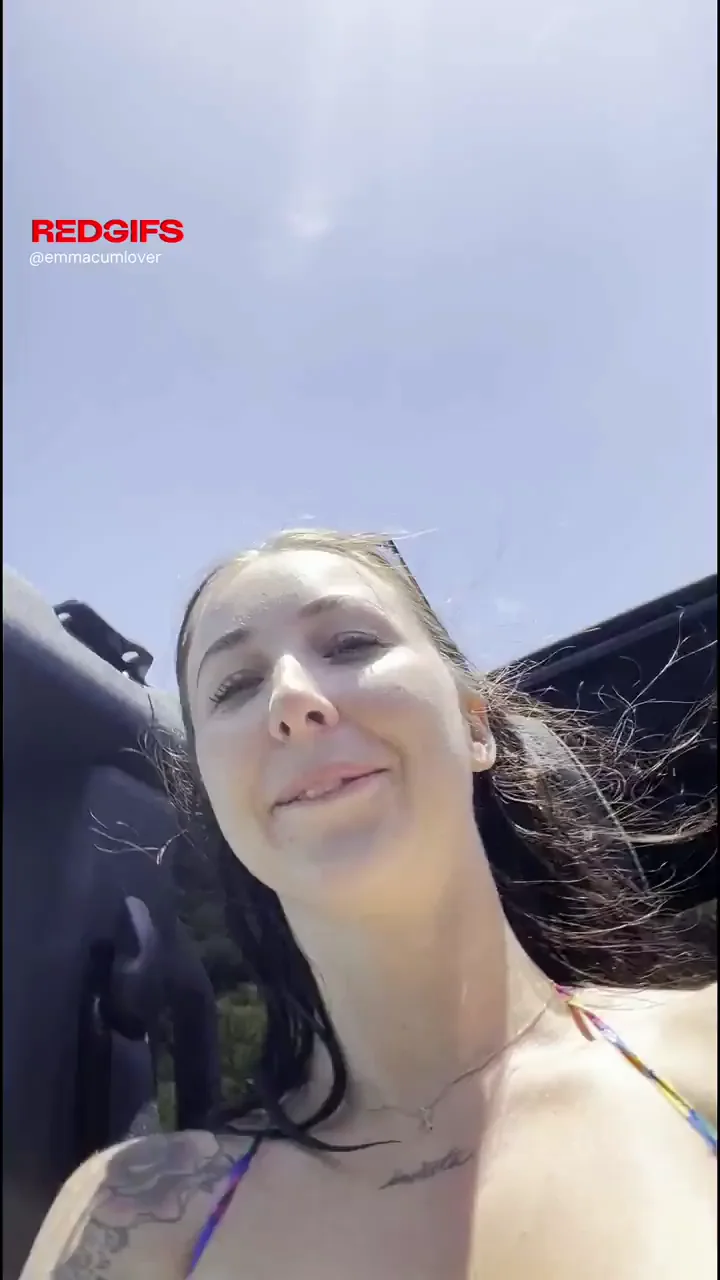 Nude Driving Slut Begs Cop to Pull Her Over for Big Tit Flash