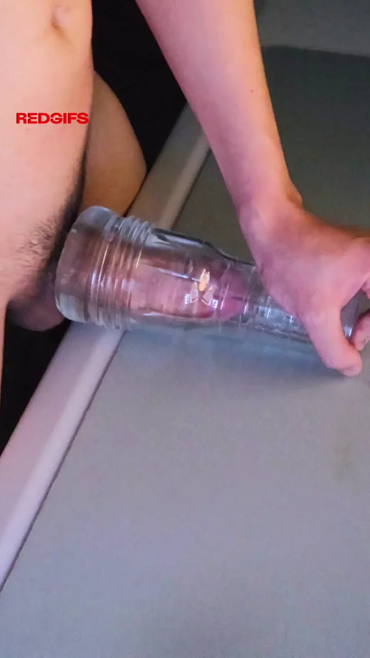 i love watching my cock in a clear fleshlight