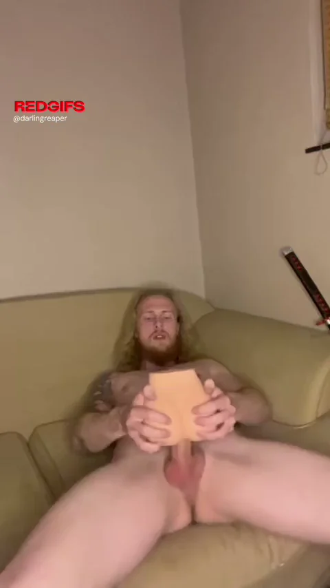 Blonde Viking Stud Swaps Cum Loads with His Fleshlight Fucktoy 😈🔥