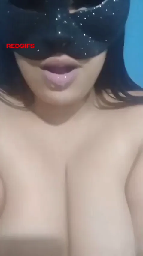 Drool Queen: Masked Latina Drowns Her Massive Tits in Sloppy Spit