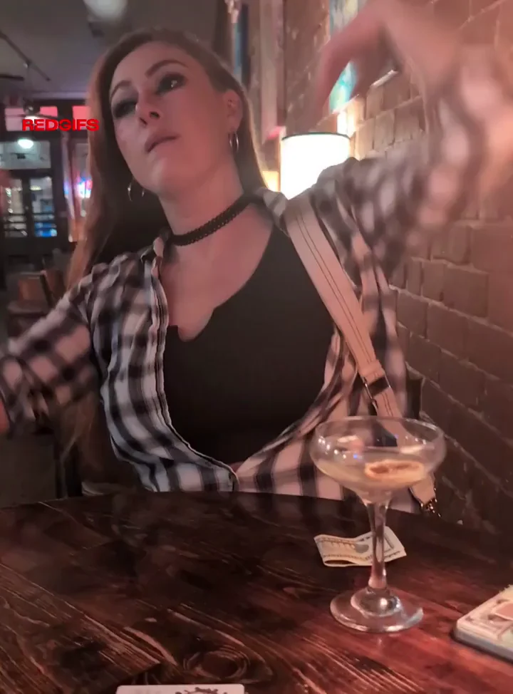 This one was almost too much for me. There we 2 guys sitting at the bar RIGHT there...