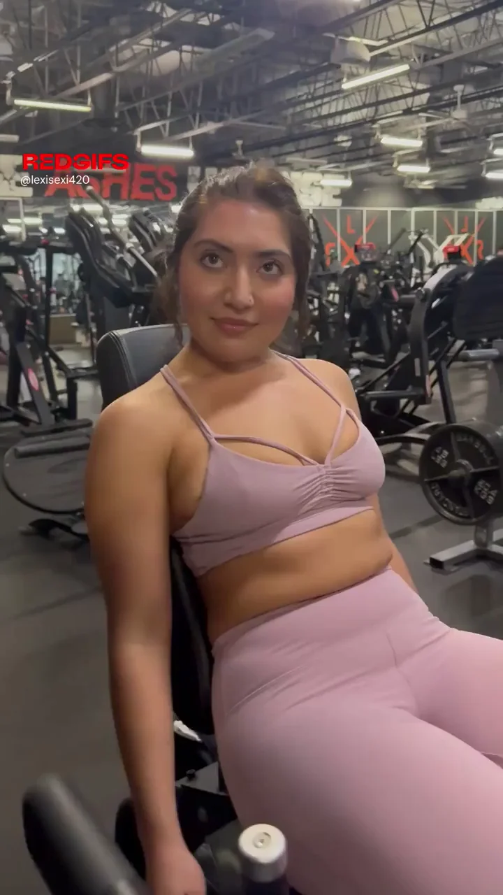 Having some fun flashing at the gym