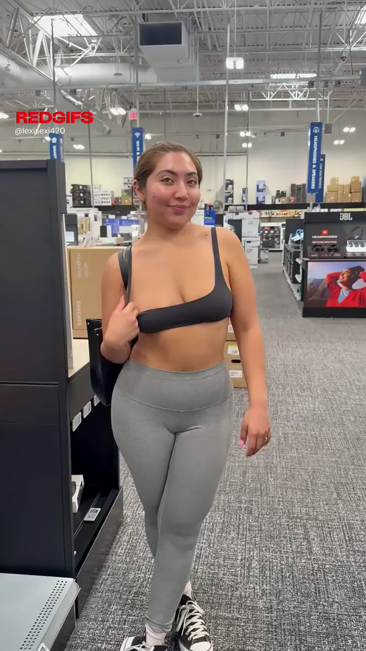 Having fun while doing some shopping
