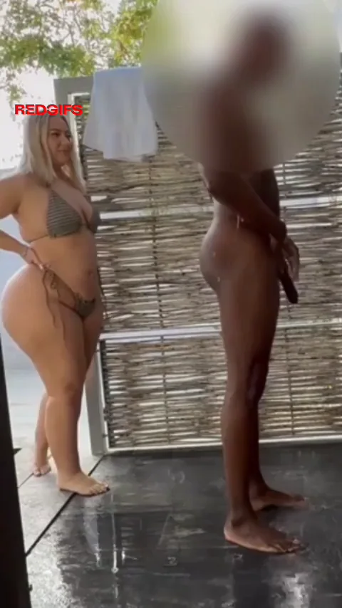 🔥 Steamy Shower PAWG Blonde Worships Huge BBC 🍆💦