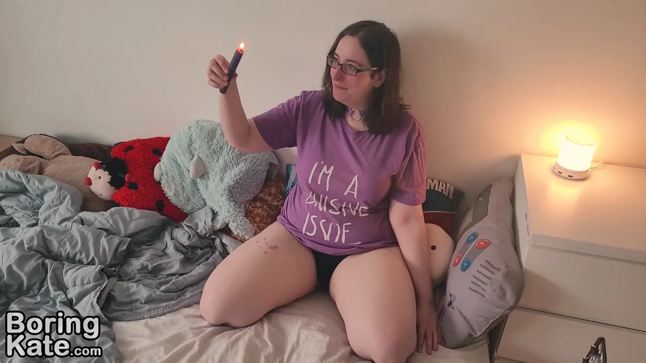 Hey Again! 🔥 Does This Candle Wax Make Me Your Slutty Trans Whore? 💋
