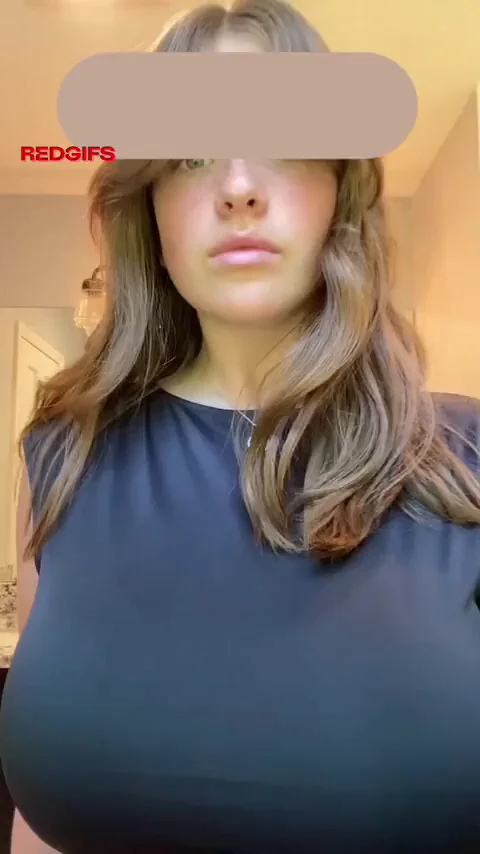 Busty Babe's Blue Dress Tit Tease 💙🍈🍈